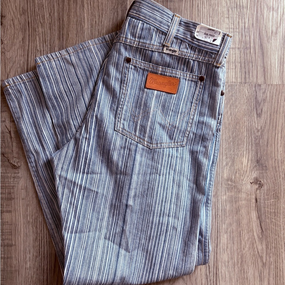 Wrangler Sunset 651 Stripe Mid-Rise Straight Jeans NWT - Picture 9 of 15